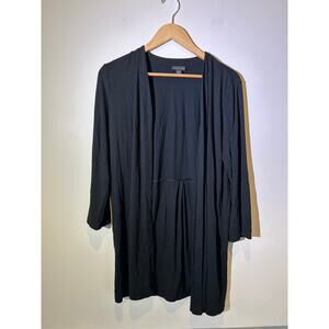 J. Jill cardigan womens size M black soft material lightweight open front